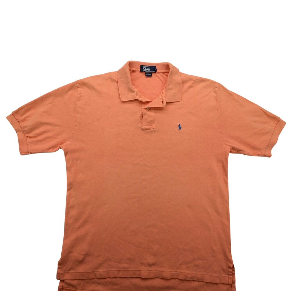 Polo Ralph Lauren Shirt Mens Small Classic Fit Orange Short Sleeve Polo Golf Top